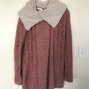 Anthropologie Sleeping on Snow Sweater Coat